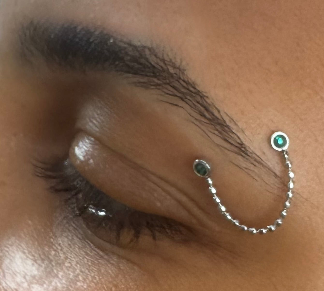 Classic Luna - Discover the choices - Luna Green Silver Shimmer on model