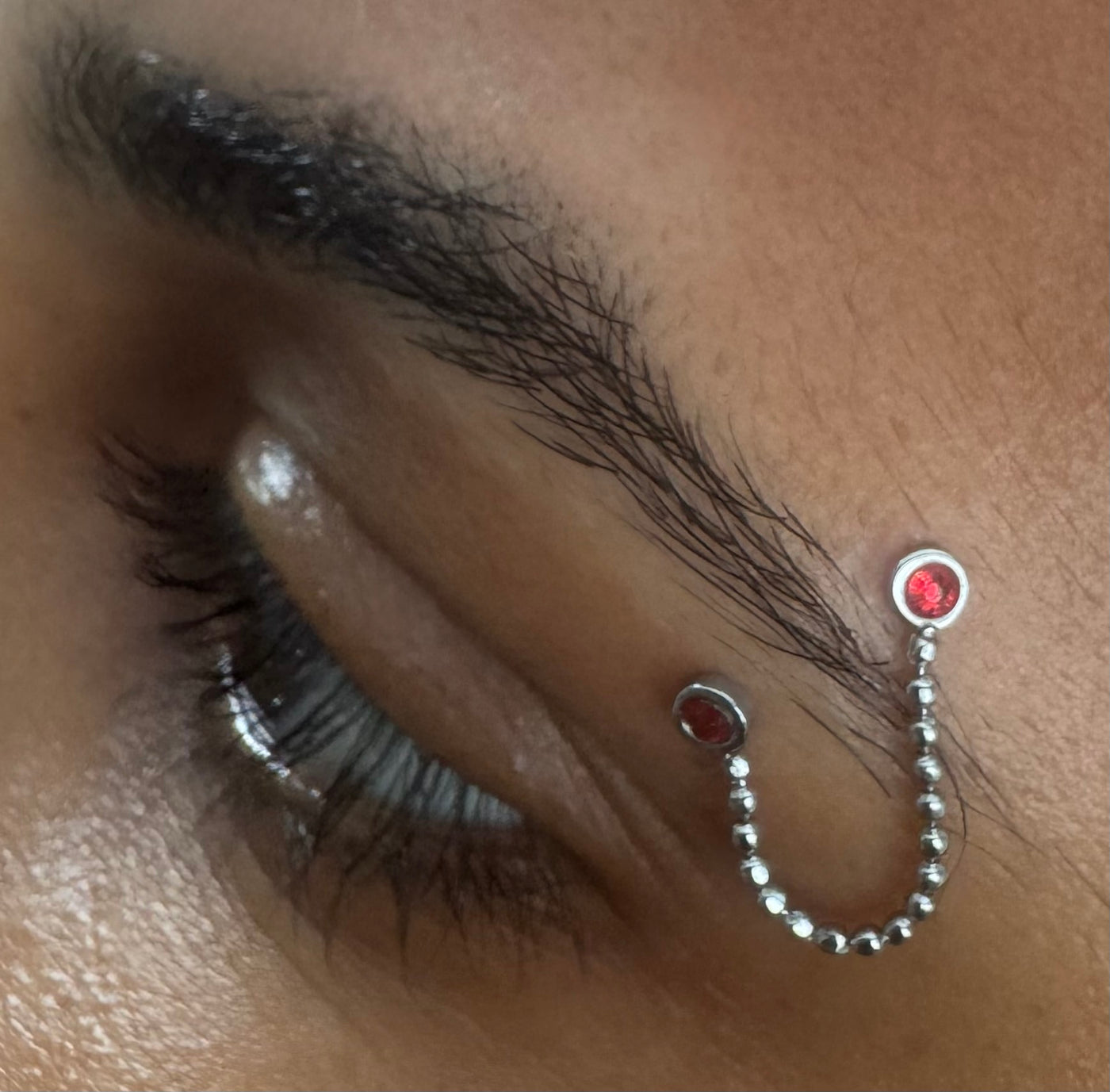 Classic Luna - Discover the choices - Luna Red Silver Shimmer on model