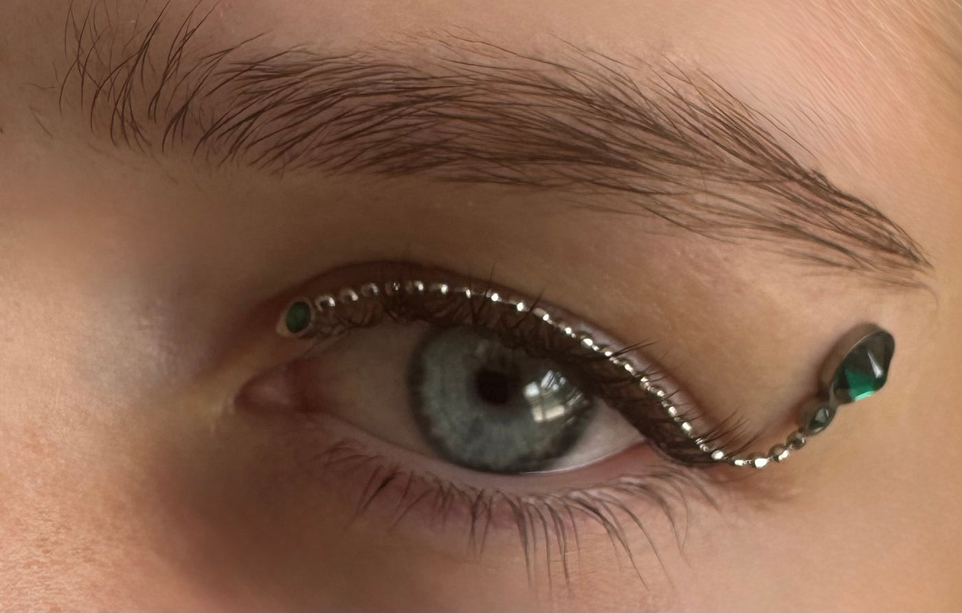 Classic Misty - Discover the choices - Misty Green Silver Shimmer on model