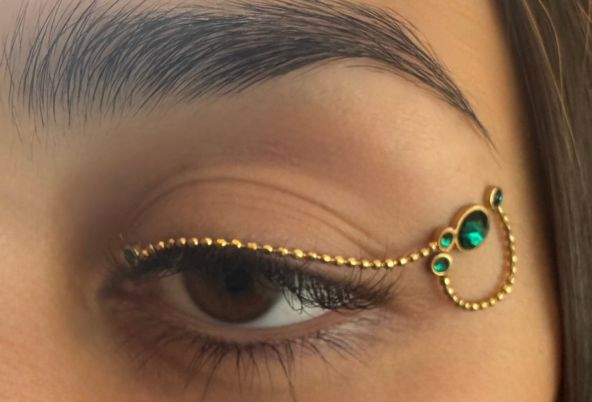 Misty  & Luna in green on Gold Glow