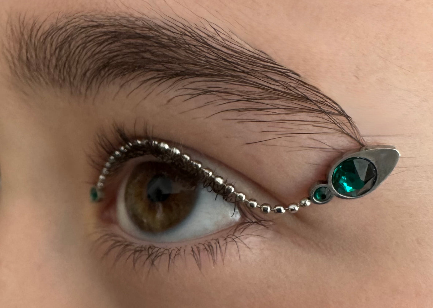 Classic Ocean - Discover the choices - Ocean Green Silver Shimmer on model