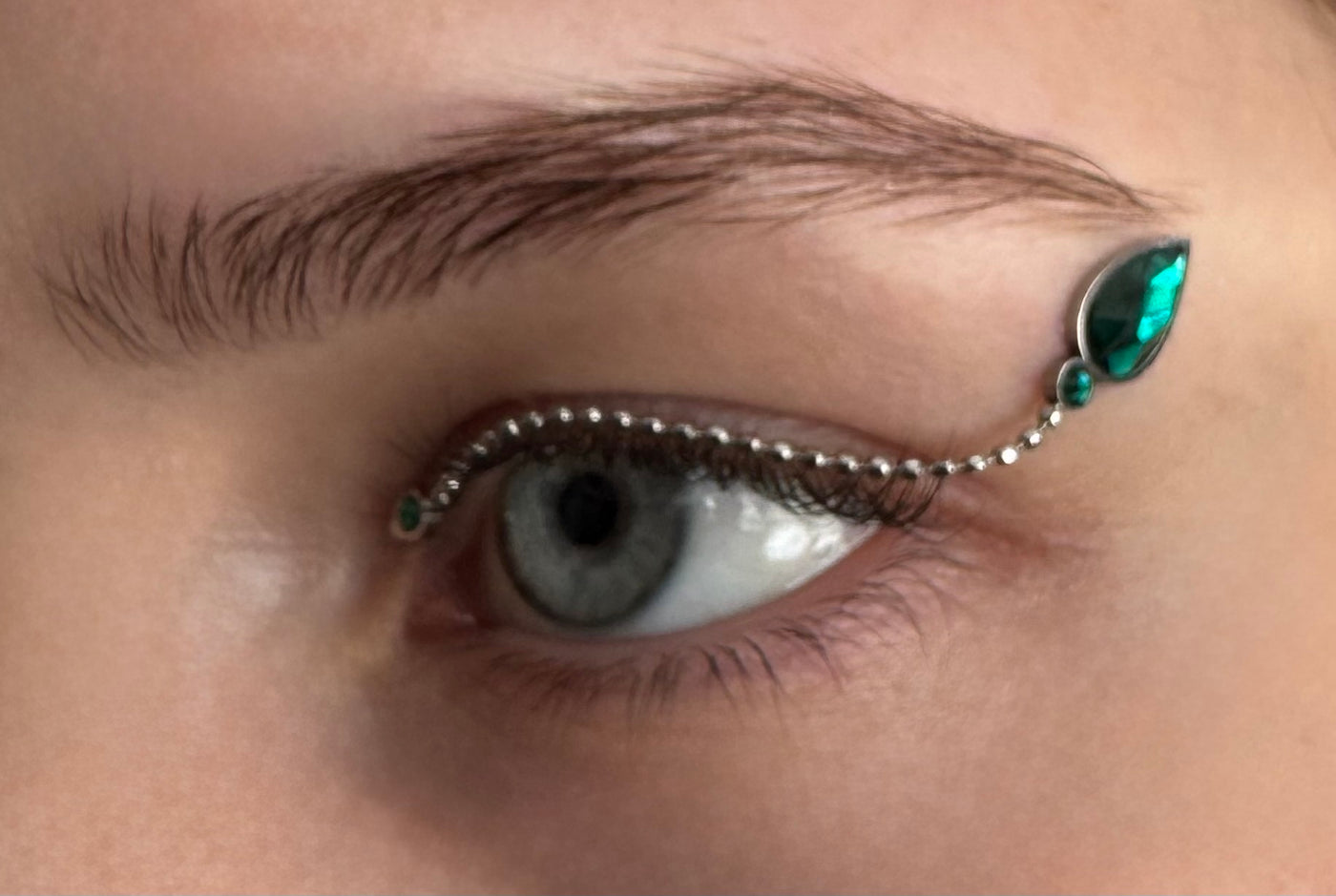 Classic Skye - Discover the choices - Skye Green Silver Shimmer on model